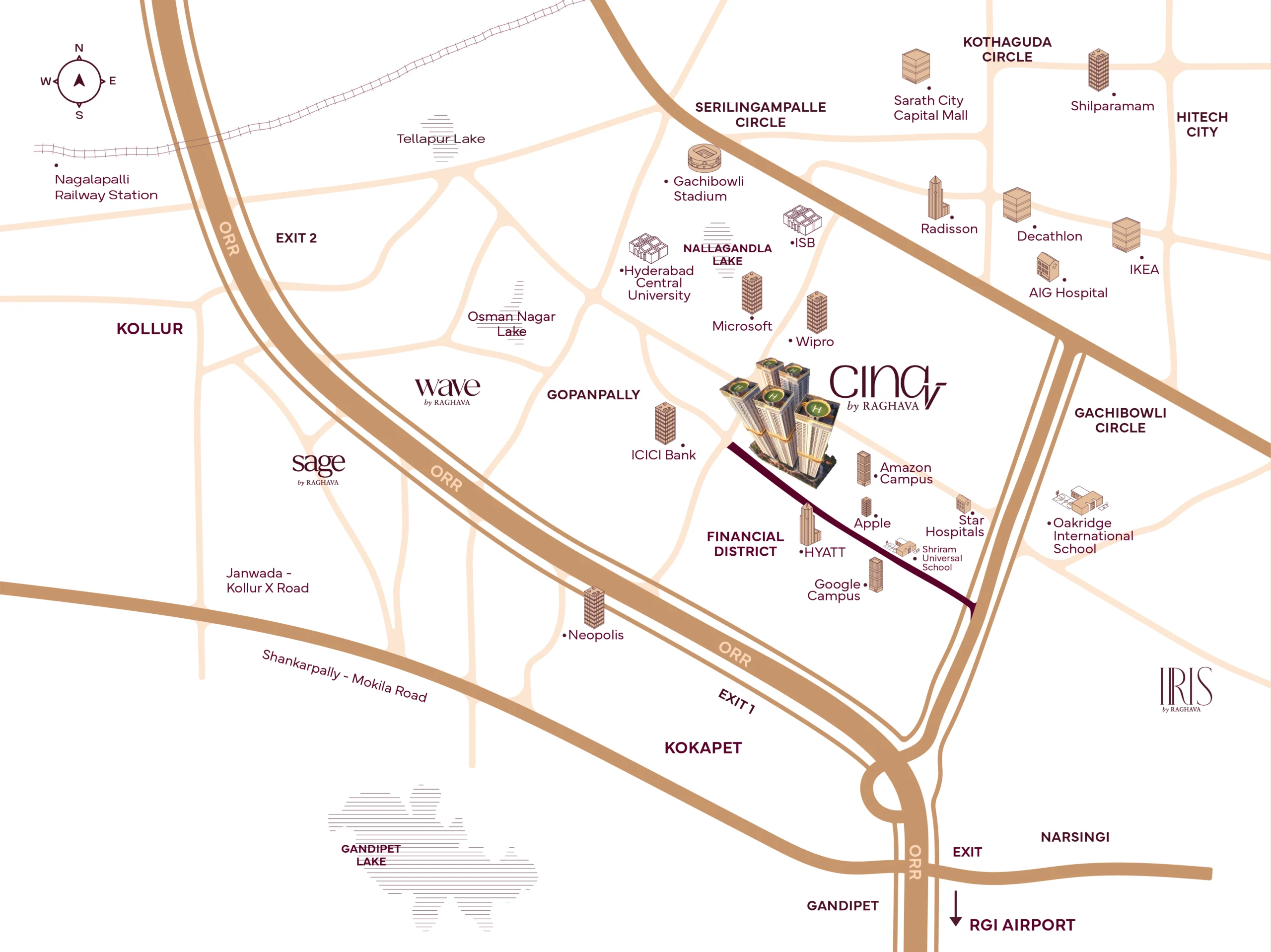 Exterior view of Cinq